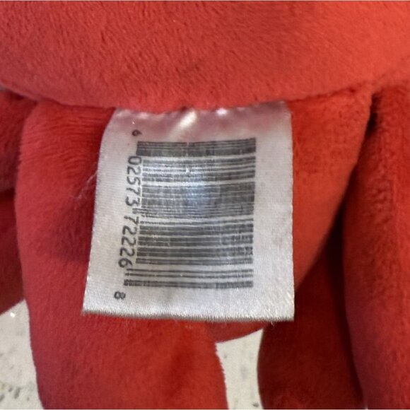 Angry Red Octopus Stuffed Animal Toy With Glitter Eyes 9" - Picture 7 of 7